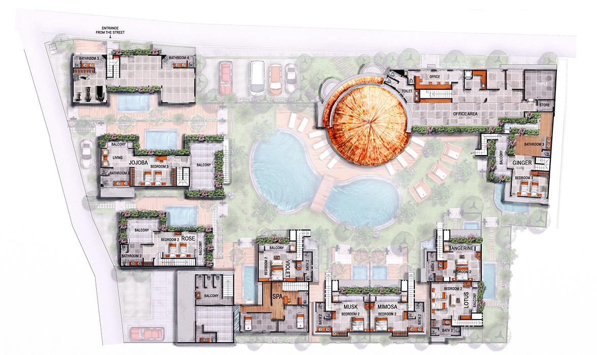 Blue Karma Hotel Seminyak - Floorplan - First floor Blue Karma Hotel Seminyak - Floorplan - First floor