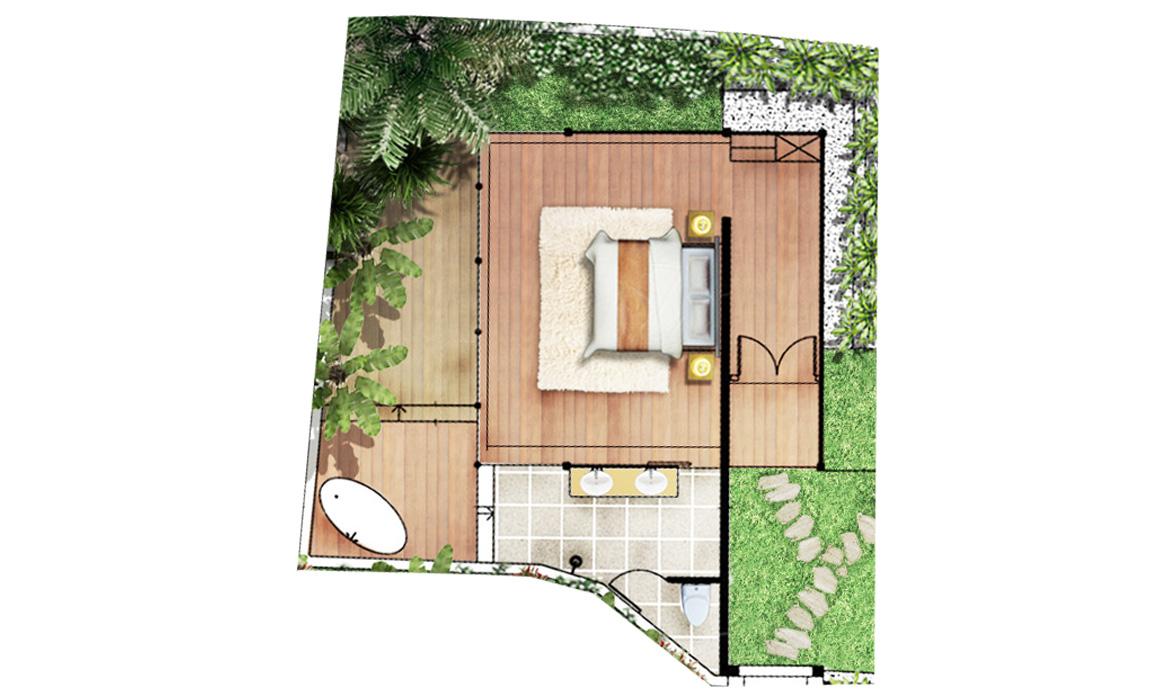 Blue Karma Nestling - Floor plan - Hutan Blue Karma Nestling - Floor plan - Hutan
