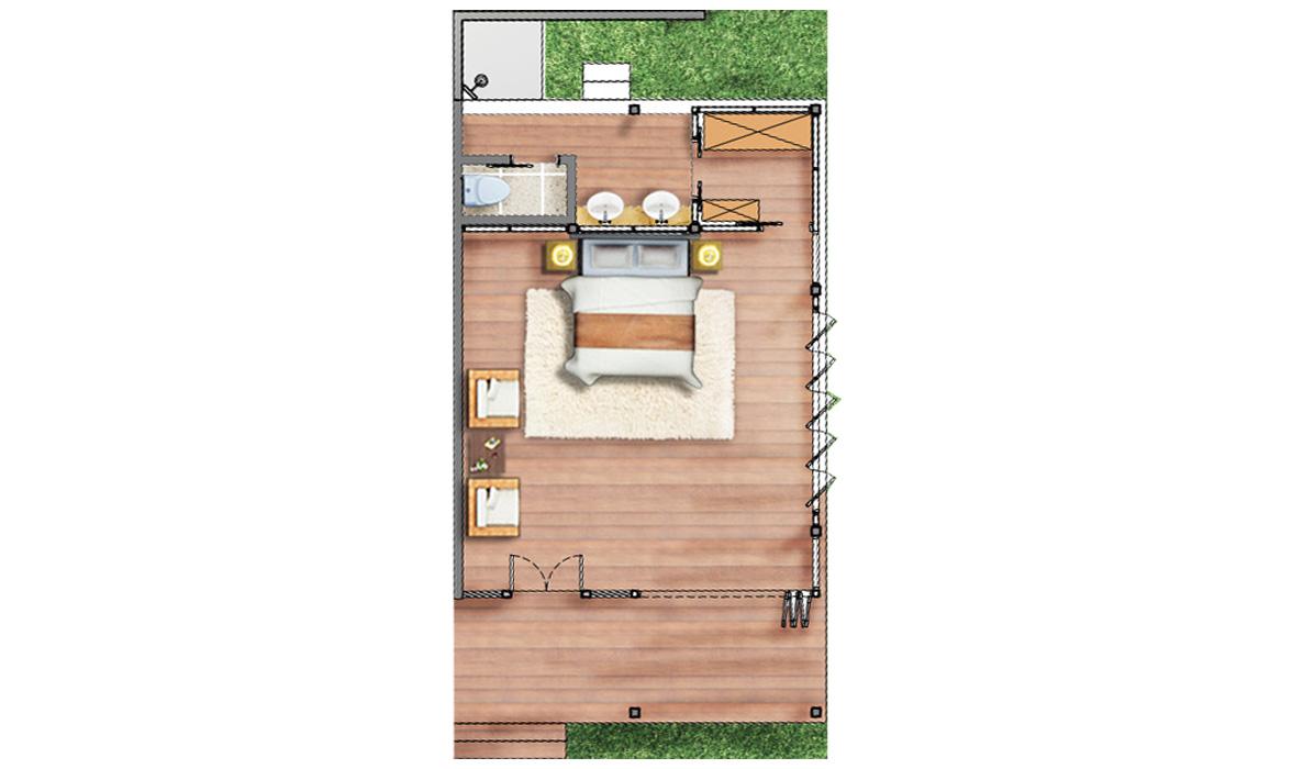 Blue Karma Nestling - Floor plan - Kayu Blue Karma Nestling - Floor plan - Kayu